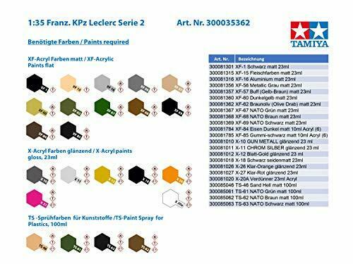 Tamiya French Main Battle Tankmilitary Leclerc Series 2 Plastic Model Kit- Japan Figure Store - #1 Bring To You The Best Japanese Goods