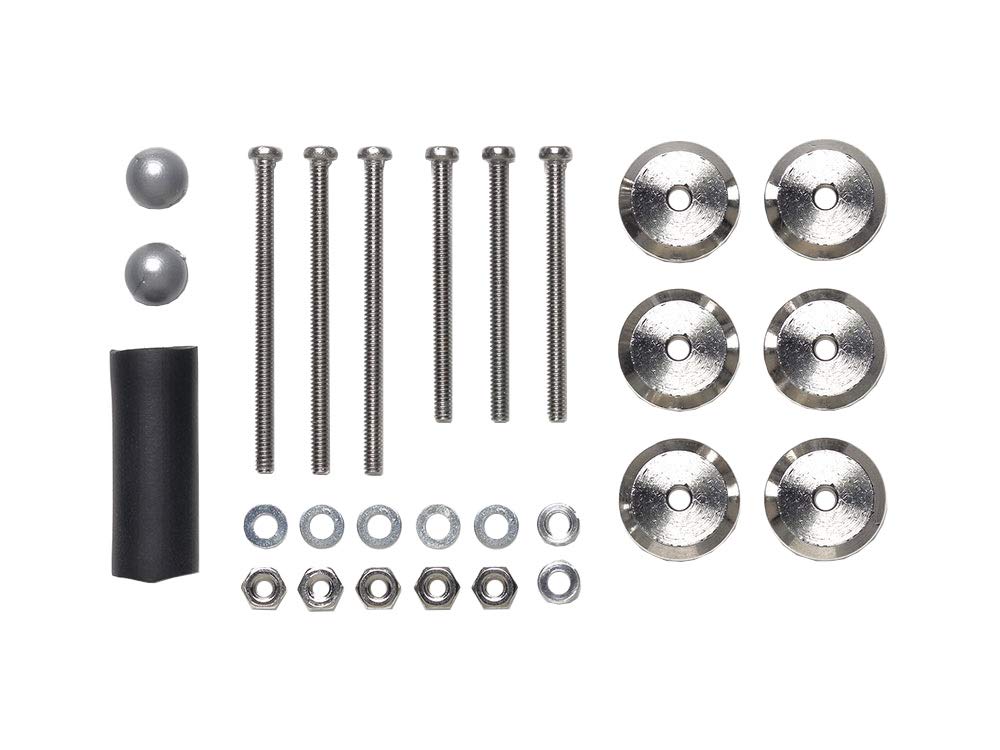 TAMIYA Mini 4Wd Adjustable Mass Dampers 2.5G Weight X6/ Silver- Japan Figure Store - #1 Bring To You The Best Japanese Goods