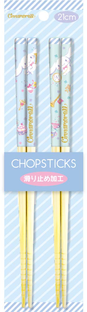 T'S FACTORY Sanrio Bamboo Chopsticks 2 Set Happiness Girl Cinnamoroll- Japan Figure Store - #1 Bring To You The Best Japanese Goods