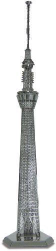Tenyo Metallic Nano Puzzle Tokyo Sky Tree Model Kit - Japan Figure