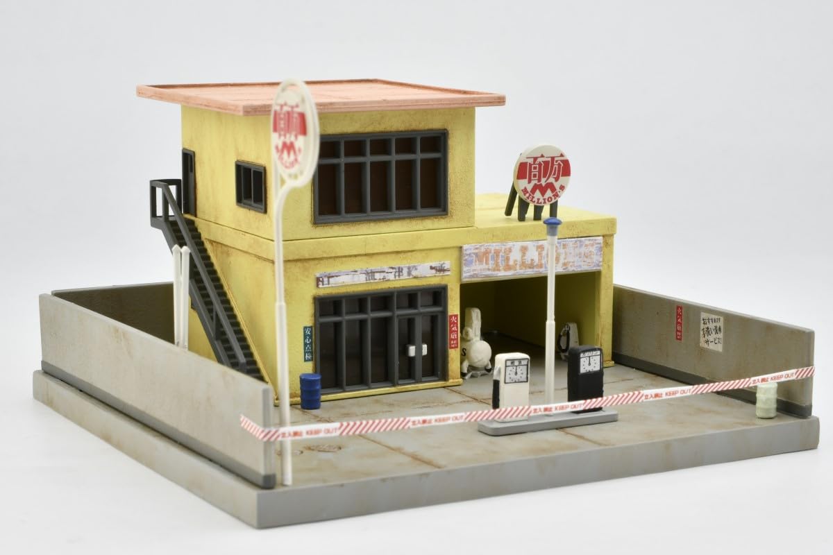 Tomytec Japan Building Collection Kenkore 183 Closed Gas Station Diorama Supplies- Japan Figure Store - #1 Bring To You The Best Japanese Goods