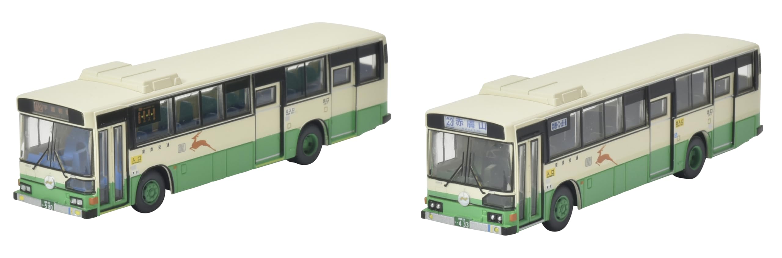 Tomytec Nara Kotsu 80th Anniversary Set Bus Collection Diorama Pack of 2- Japan Figure Store - #1 Bring To You The Best Japanese Goods