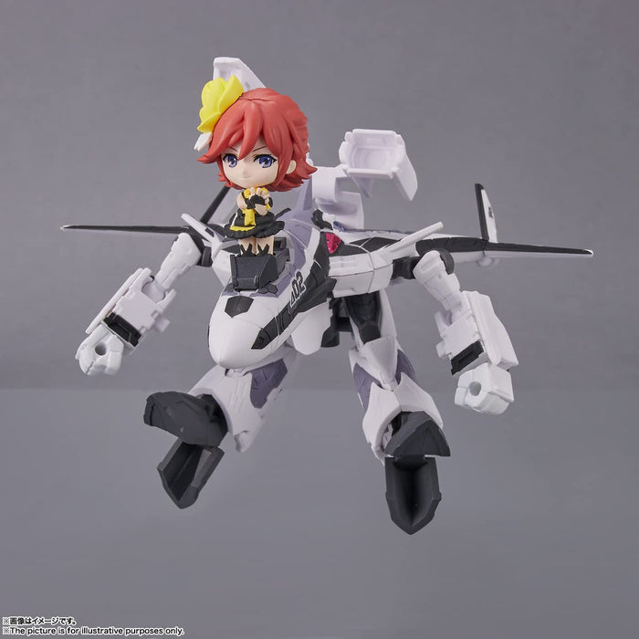 Tiny Session Macross Delta Vf-31F Siegfried (Messer Ierefelt Machine) With Kaname Buccaneer About 100Mm Pvc Abs Painted Movable Figure- Japan Figure Store - #1 Bring To You The Best Japanese Goods