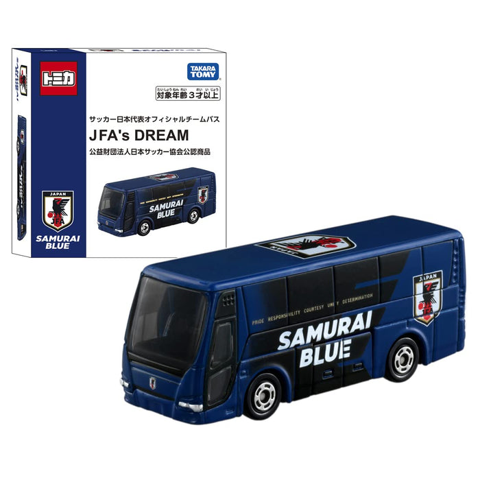 Takara Tomy Tomica Japan National Soccer Team Official Team Bus Jfa's Dream Bus Toy- Japan Figure Store - #1 Bring To You The Best Japanese Goods