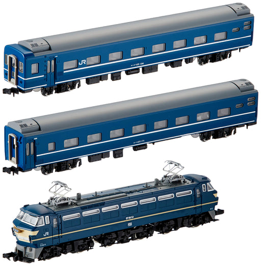 Tomytec Tomix N Gauge Ef66 Blue Train 3-Car Set 92332 Railway Model Passenger- Japan Figure Store - #1 Bring To You The Best Japanese Goods