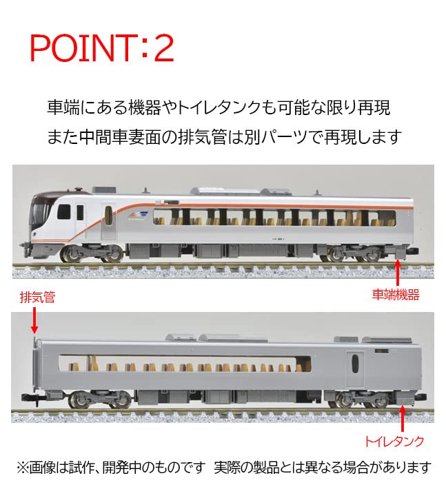 TOMIX 98458 Jr Series Hc85 Hybrid Car Test Run Car 4 Cars Set N Scale- Japan Figure Store - #1 Bring To You The Best Japanese Goods