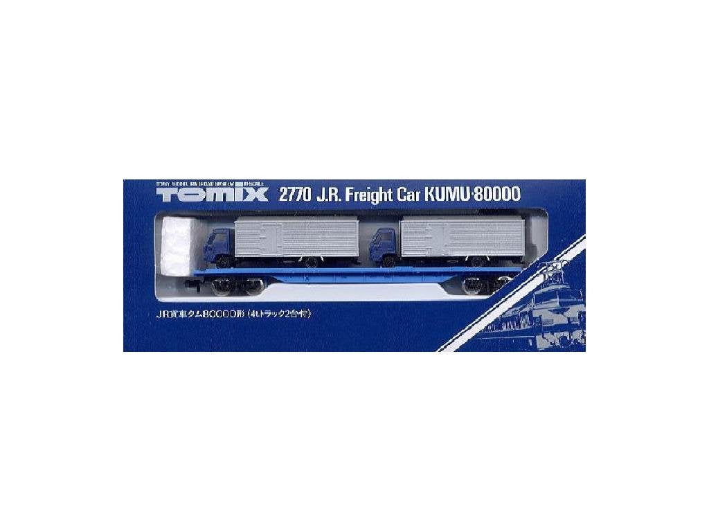 Tomytec Tomix N Gauge Kumu 80000 Railroad Model Freight Car with 2 4T Trucks- Japan Figure Store - #1 Bring To You The Best Japanese Goods