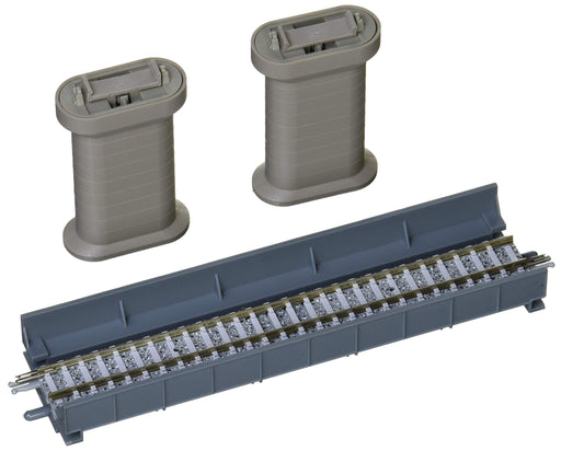 Tomytec Tomix N Gauge Blue Through Girder Bridge with 2 Pc Piers - 3027 Railway Model Supplies- Japan Figure Store - #1 Bring To You The Best Japanese Goods