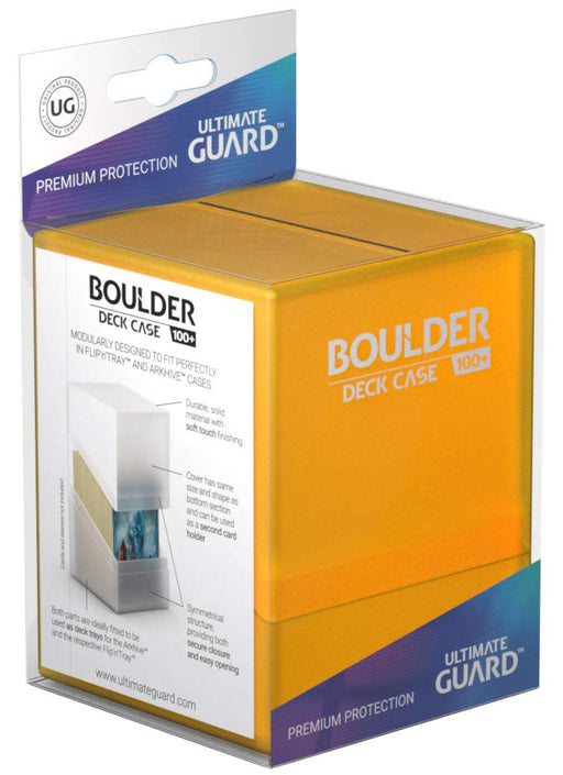 Ultimate Guard Boulder 100+ Deck Case Amber- Japan Figure Store - #1 Bring To You The Best Japanese Goods