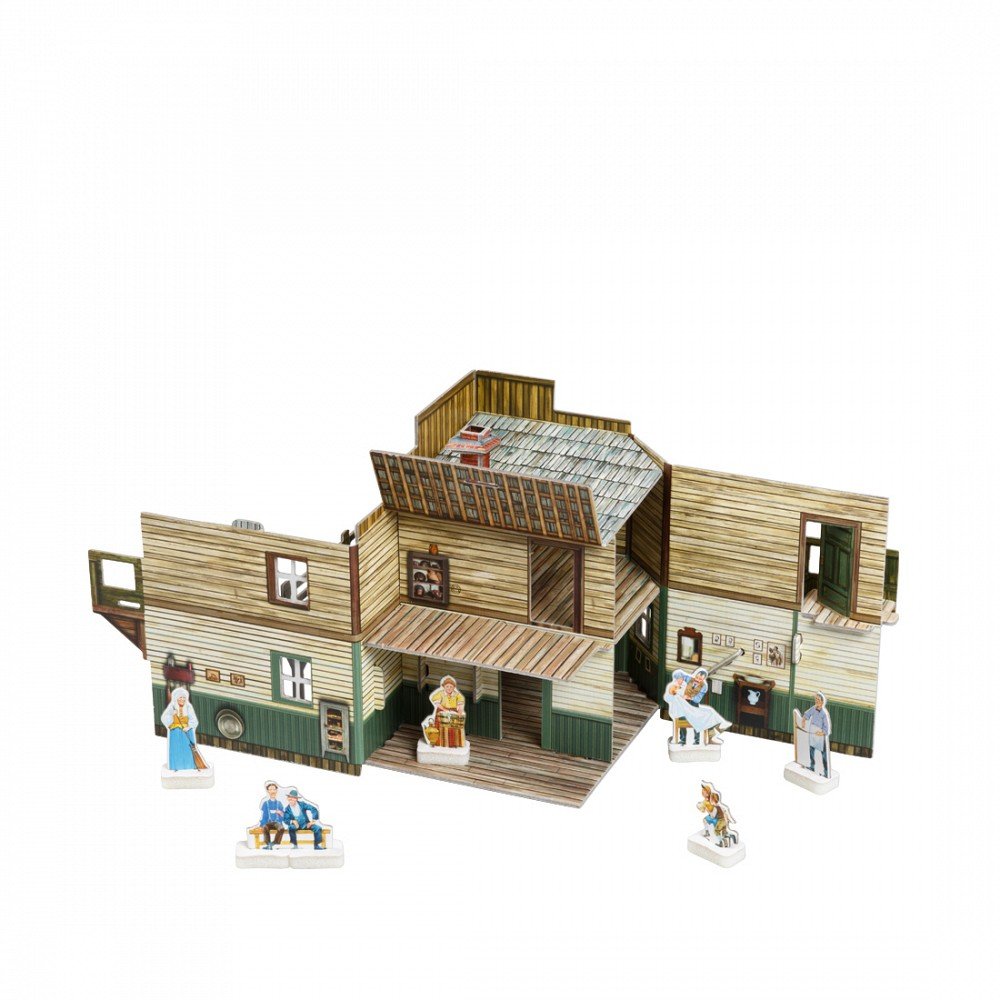 UMBUM Paper Craft Kit Barber 1/56 Scale- Japan Figure Store - #1 Bring To You The Best Japanese Goods