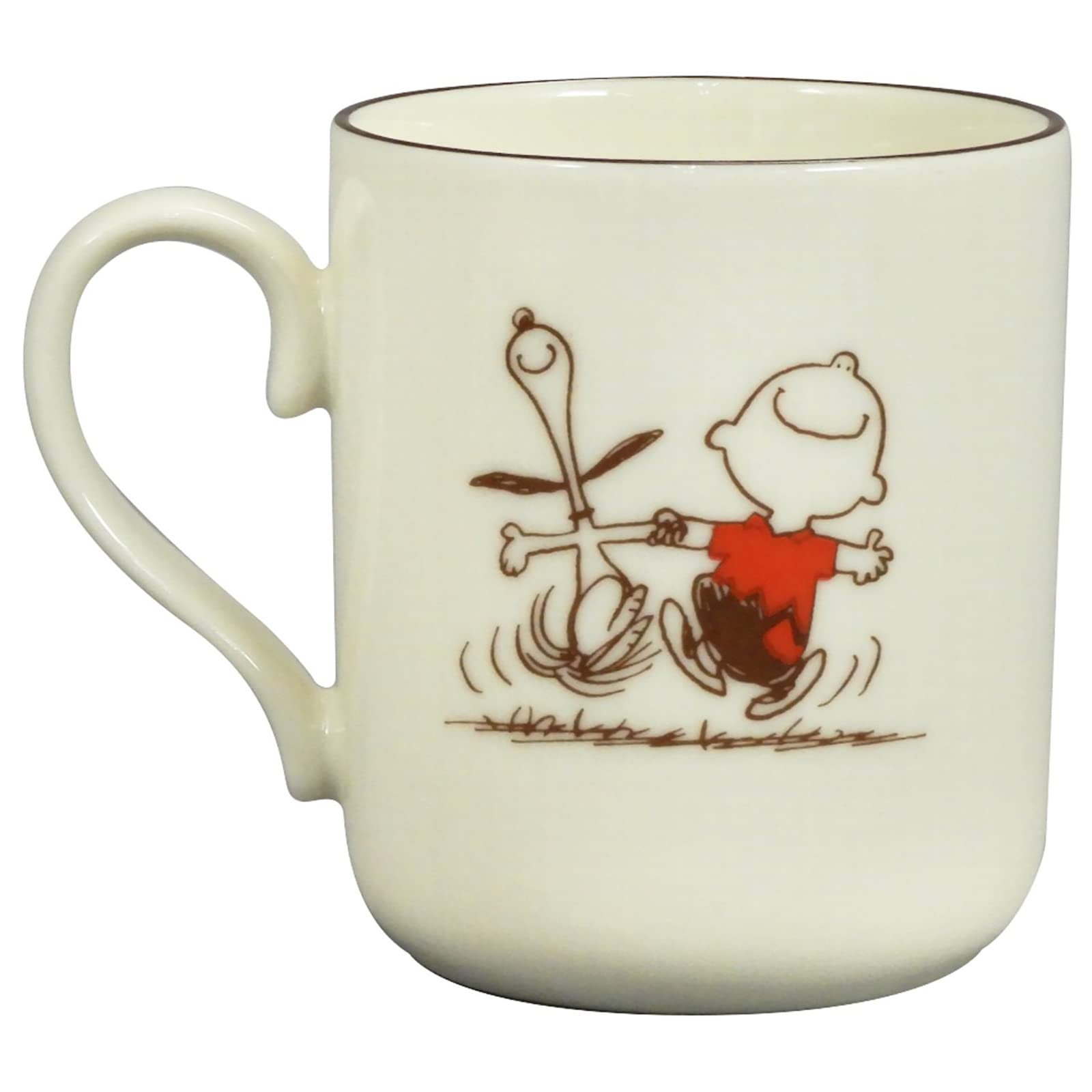 Snoopy Retro Mug With Wooden Gift Box Charlie Brown White- Japan Figure Store - #1 Bring To You The Best Japanese Goods