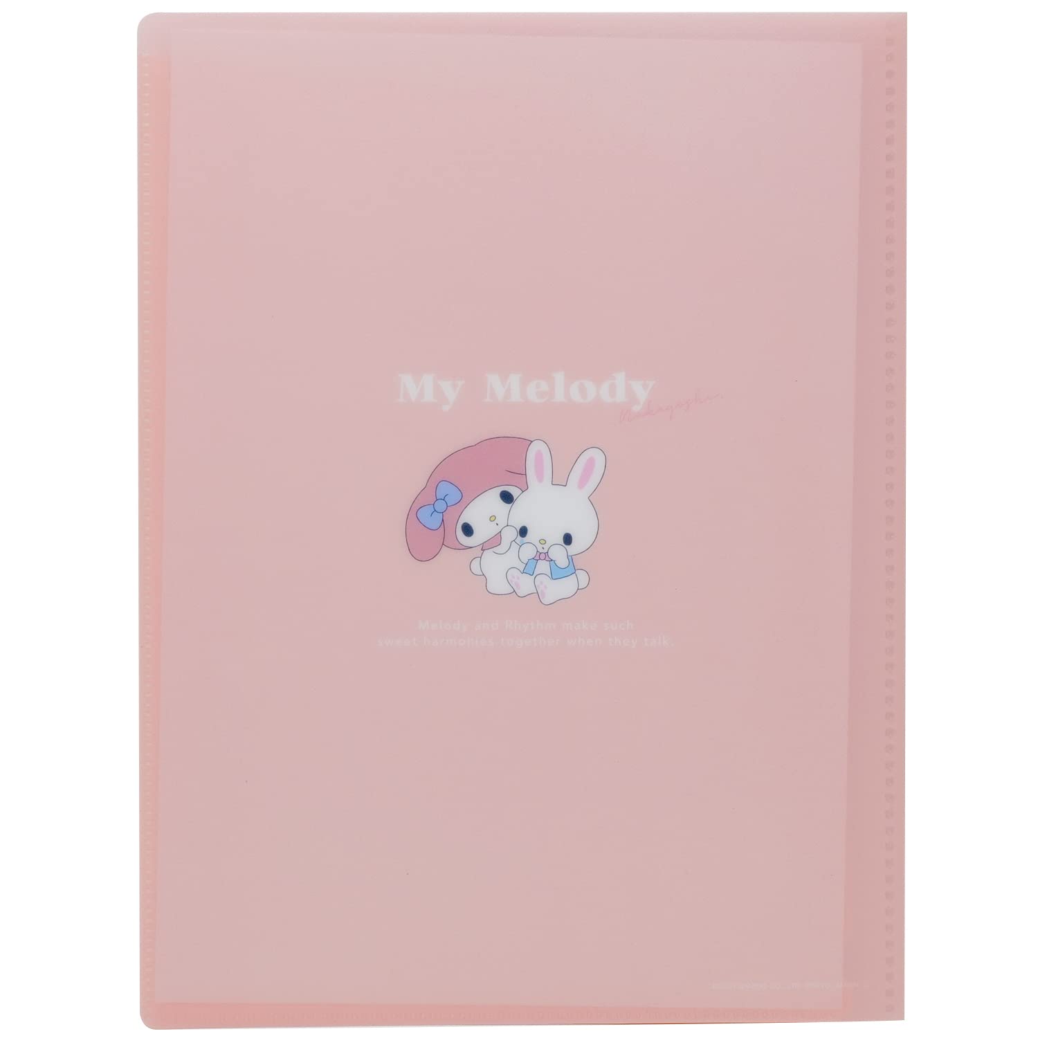 Yamano Paper Industry My Melody Clear File A4 Size 6 Pockets Pink 4720-505- Japan Figure Store - #1 Bring To You The Best Japanese Goods