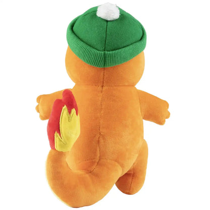 Pokemon 8-Inch Holiday Charmander Plush with Winter Hat - Perfect Gift for Kids