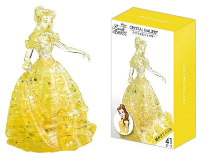 Hanayama Crystal Gallery 3D Puzzle Disney Beauty And The Beast Belle 41 Pieces Japanese 3D Puzzle Figure- Japan Figure Store - #1 Bring To You The Best Japanese Goods