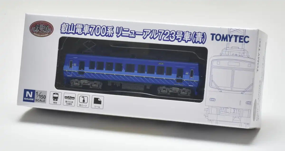 Tomytec Eizan Train 700 Series Renewal Car 723 Blue Railway Collection Diorama- Japan Figure Store - #1 Bring To You The Best Japanese Goods