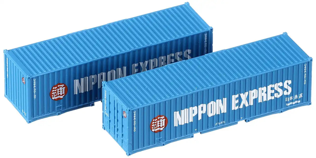 Tomytec Tomix U46A-30000 N Gauge 2 Pieces Blue Nippon Express Container 3161 Railway Model- Japan Figure Store - #1 Bring To You The Best Japanese Goods