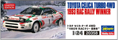 HASEGAWA 20358 Toyota Celica Turbo 4Wd '1993 Rac Rally Winner' 1/24 Scale Kit- Japan Figure Store - #1 Bring To You The Best Japanese Goods