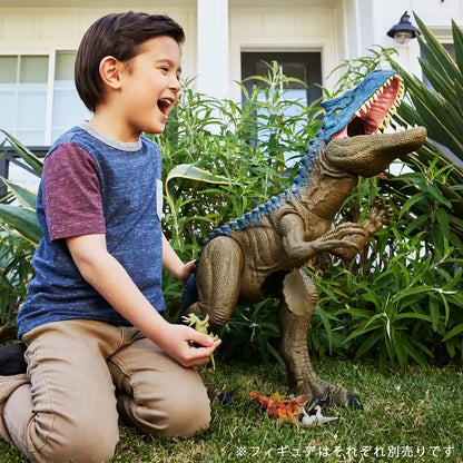 Mattel Jurassic World Allosaurus Figure Toy 100cm for Kids Ages 4+ Blue Brown- Japan Figure Store - #1 Bring To You The Best Japanese Goods