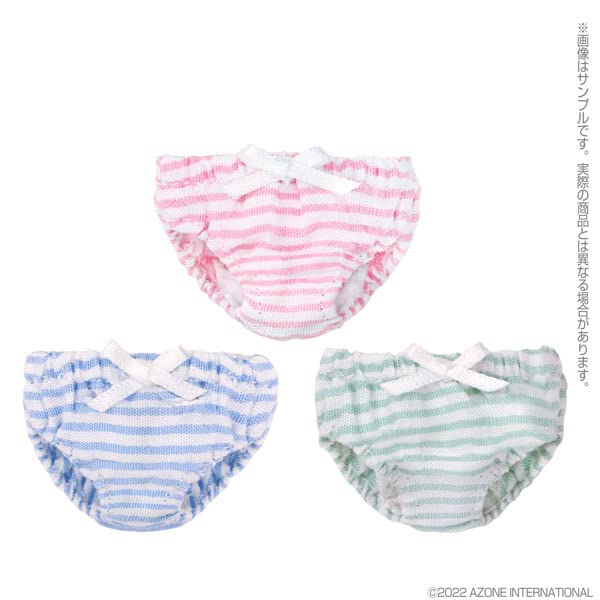 Azone 1/6 Pure Neemo Ribbon Striped Panties Set for Dolls in 3 Colors- Japan Figure Store - #1 Bring To You The Best Japanese Goods