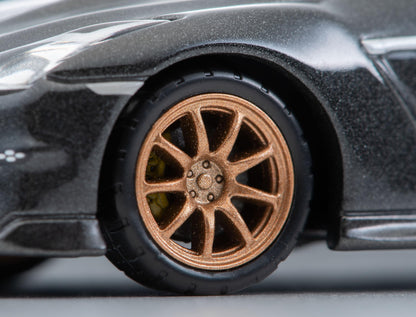 Tomytec 1/64 Scale Nissan GT-R Premium T-Spec 2024 Model Black- Japan Figure Store - #1 Bring To You The Best Japanese Goods