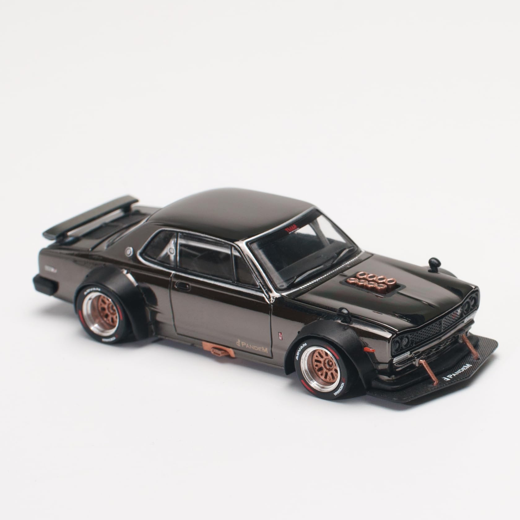Works 1/64 Skyline GT-R V8 Drift Hakosuka Dark Chrome Diecast Model Car- Japan Figure Store - #1 Bring To You The Best Japanese Goods