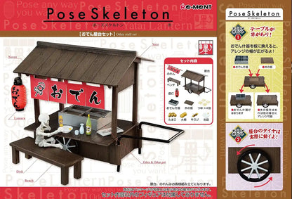Re-Ment Japan Pose Skeleton Oden Stand Set- Japan Figure Store - #1 Bring To You The Best Japanese Goods