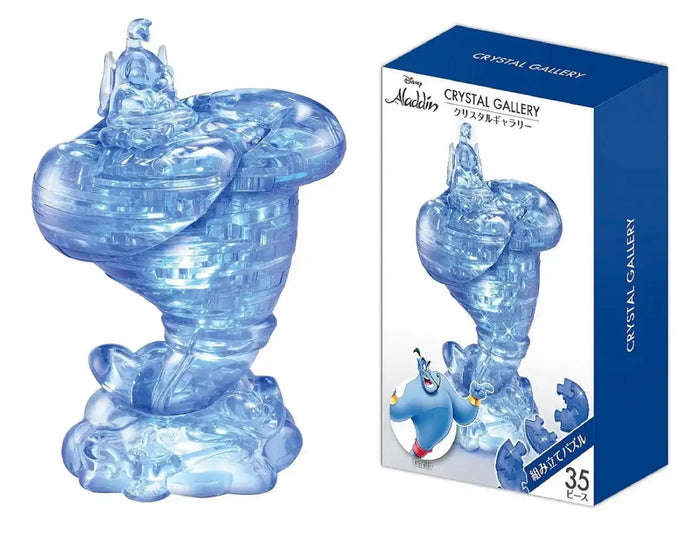 Hanayama Crystal Gallery 3D Puzzle Disney Aladdin Genie 35 Pieces Japanese 3D Puzzle Figure- Japan Figure Store - #1 Bring To You The Best Japanese Goods