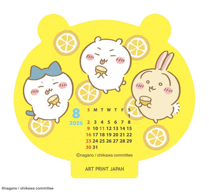Art Print Japan 2026 Die-Cut Desk Calendar Chiikawa Theme