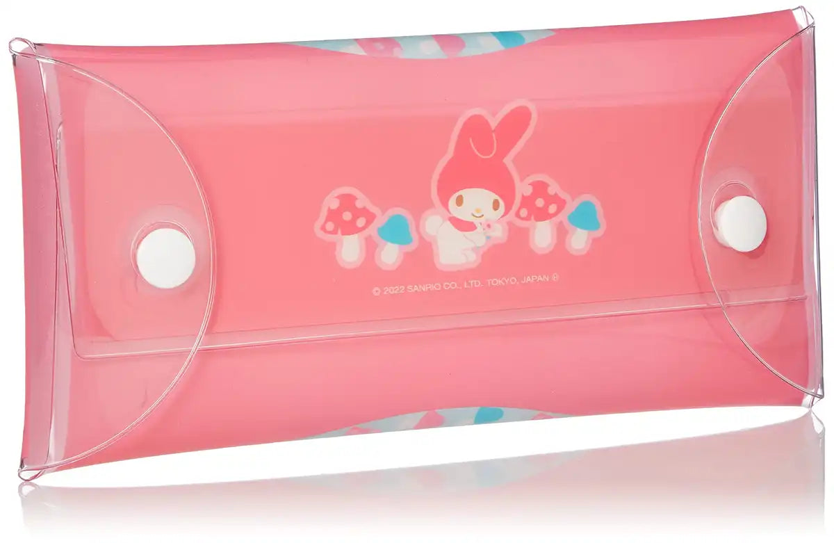 Sanrio Large Clear My Melody Pencil & Accessory Case - Multi-Functional- Japan Figure Store - #1 Bring To You The Best Japanese Goods