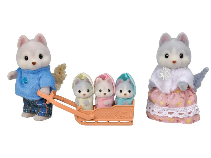 Epoch Sylvanian Families Husky Doll Family Toy Age 3+ Certified Dollhouse Set- Japan Figure Store - #1 Bring To You The Best Japanese Goods