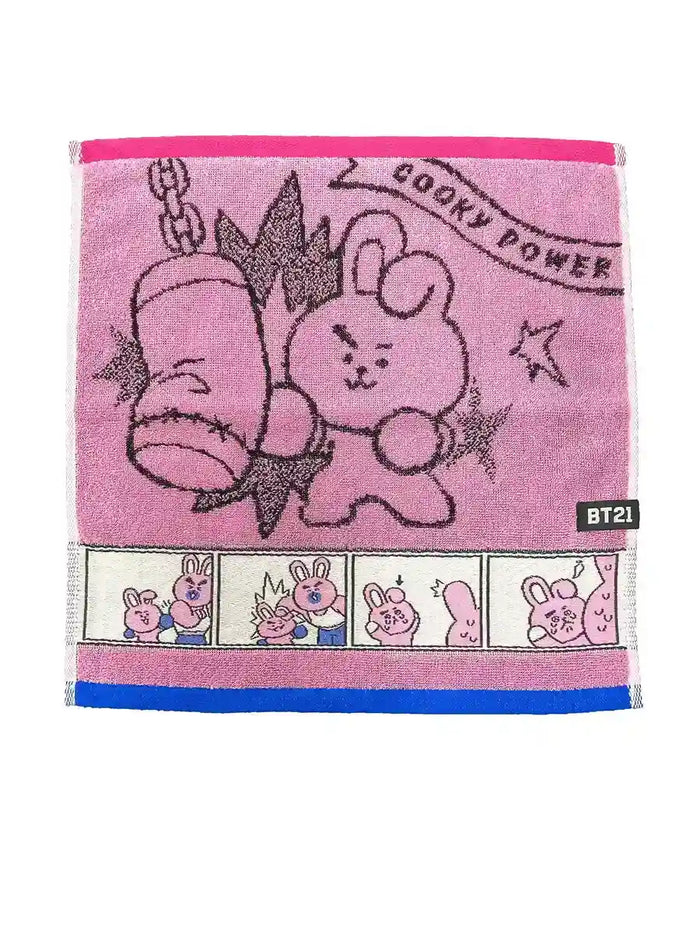 MARUSHIN - Bt21 Wash Towel 'Comic Cooky'- Japan Figure Store - #1 Bring To You The Best Japanese Goods