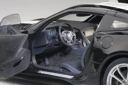 Autoart 1/18 Corvette C7 Gransport Black/White/Yellow- Japan Figure Store - #1 Bring To You The Best Japanese Goods