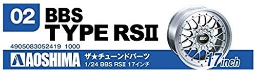 AOSHIMA Tuned Parts 1/24 Bbs Rs Ii 17Inch Tire & Wheel Set