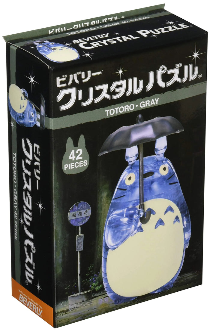 Beverly Crystal Puzzle Totoro Gray 42 Pieces Japanese 3D Puzzle Figure- Japan Figure Store - #1 Bring To You The Best Japanese Goods