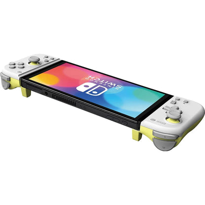 [Nintendo Licensed Product] Grip Controller Fit For Nintendo Switch Light Gray X Yellow [Nintendo Switch Compatible]- Japan Figure Store - #1 Bring To You The Best Japanese Goods