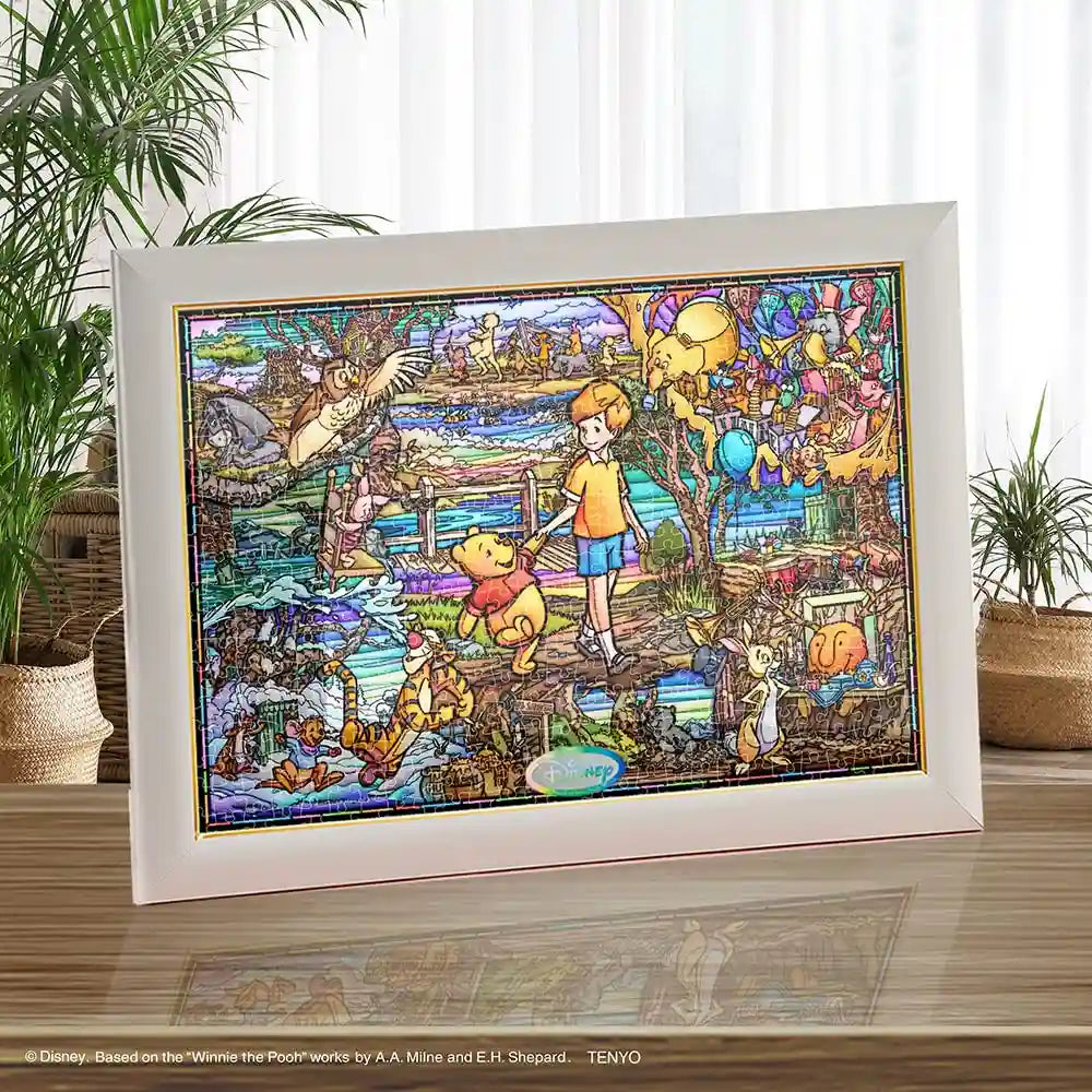 TENYO Dsg500-628 Jigsaw Puzzle Disney Winnie The Pooh Story Stained Art 500 S-Pieces- Japan Figure Store - #1 Bring To You The Best Japanese Goods