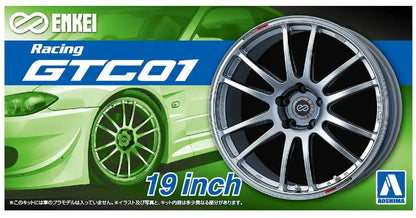AOSHIMA Tuned Parts 1/24 Enkei Gtc 01 19Inch Tire & Wheel Set- Japan Figure Store - #1 Bring To You The Best Japanese Goods
