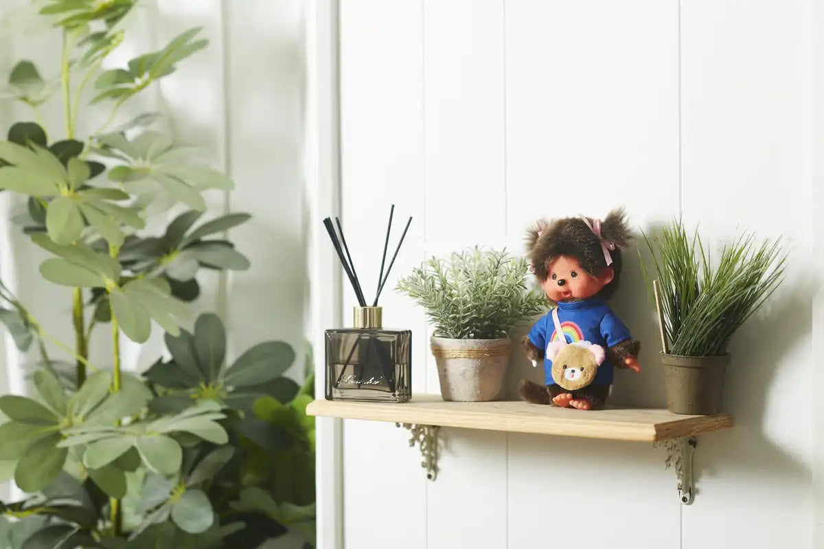 Monchhichi Sekiguchi Classic Girl Plush Doll with Cute Messenger Bag