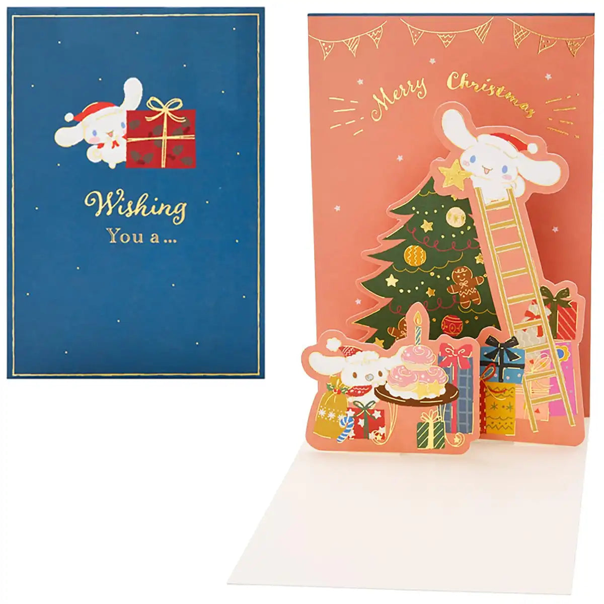 Sanrio Christmas Card Message Card Cinnamoroll Tree Deco Greeting Card Jx 67-3 525375- Japan Figure Store - #1 Bring To You The Best Japanese Goods