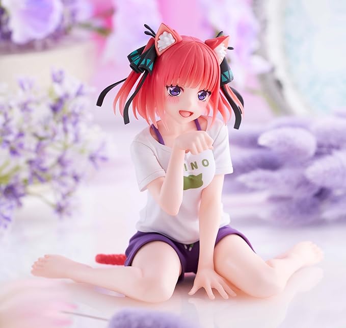 Skill Gotoubun No Hanayome Nakano Nino Desktop Figure Cat Room Wear Taito- Japan Figure Store - #1 Bring To You The Best Japanese Goods