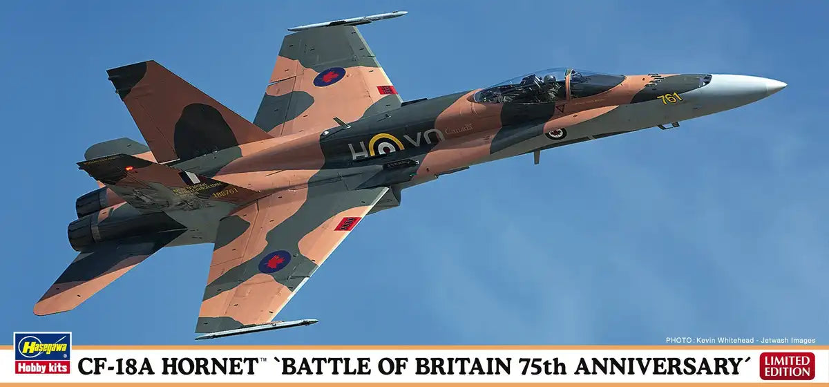 HASEGAWA 02181 Cf-18A Hornet Battle Of Britain 75Th Anniversary 1/72 Scale Kit- Japan Figure Store - #1 Bring To You The Best Japanese Goods