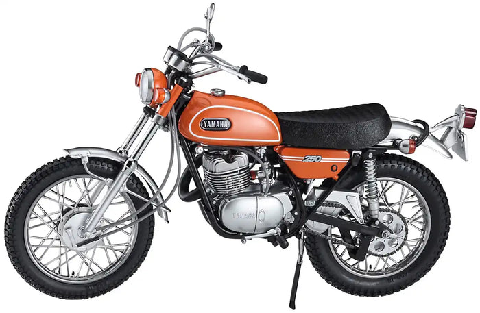 HASEGAWA 1/10 Yamaha Trail Dt250 'Mandarin Orange' Plastic Model- Japan Figure Store - #1 Bring To You The Best Japanese Goods