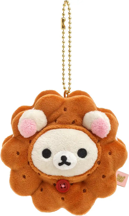SAN-X Korilakkuma Retro Sweets Series Keychain Plush Butter Sandwich- Japan Figure Store - #1 Bring To You The Best Japanese Goods