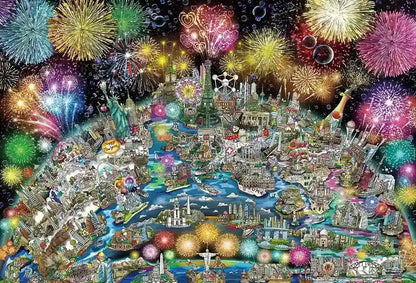 BEVERLY 31-538 Jigsaw Puzzle World Celebration 1000 Pieces- Japan Figure Store - #1 Bring To You The Best Japanese Goods