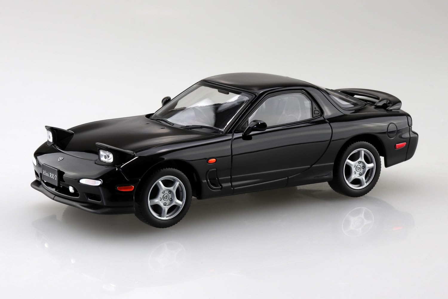Aoshima Rakupla 1/32 RX-7 Black Pre-Colored Model Kit Snap-Fit