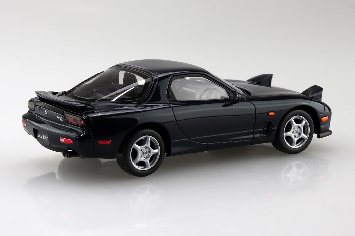 Aoshima 1/32 Rx-7 Montego Blue Plastic Model Kit - Snap Together