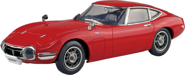 Aoshima 1/32 Toyota 2000GT Solar Red Plastic Model Kit Pre-Colored