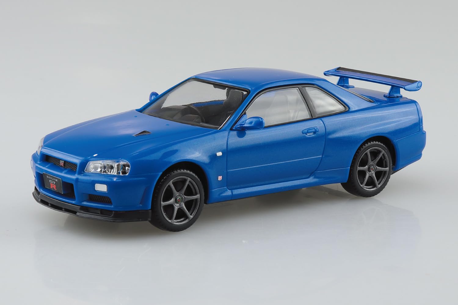 Aoshima 1/32 Snap Kit Nissan R34 Skyline GT-R Blue Model