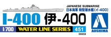 Aoshima 1/700 Waterline Series No. 451 Japanese Navy Submarine I-400 Model- Japan Figure Store - #1 Bring To You The Best Japanese Goods