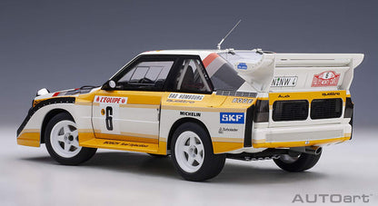 Autoart 1/18 Audi Sport Quattro S1 WRC 1986 Mikkola Hertz Monte Carlo Rally Model- Japan Figure Store - #1 Bring To You The Best Japanese Goods